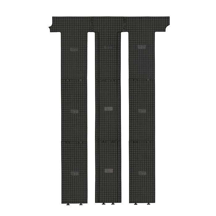 Rubber mats VW T6 Multivan Short 2+3 row