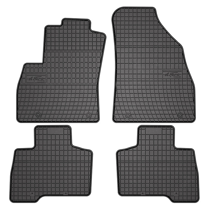 Tapis en caoutchouc Nemo, Qubo, Bipper Combivan 07-17 1re+2e rangée