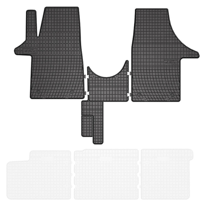 Tapis en caoutchouc VW Transporter T5 03-15, T6 15-19 1re rangée