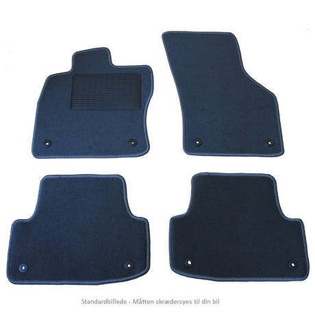 Jeu de tapis VW Touran 5p 5/2015->  Moquette aiguilletée grise