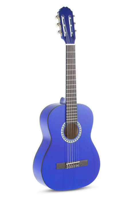 VGS Basic guitare classique 1/2, bleu transparent
