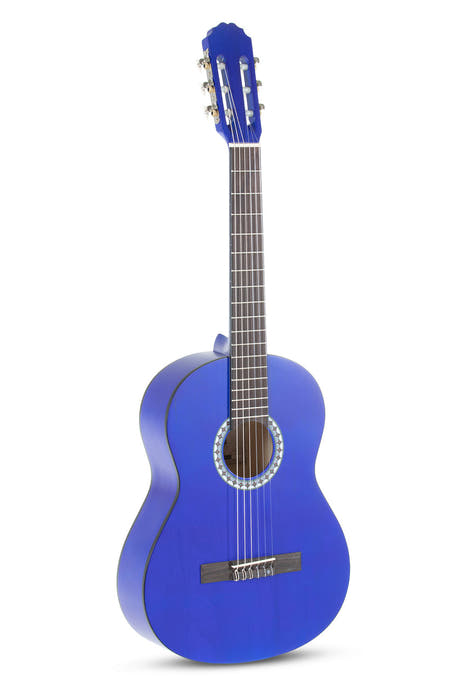 VGS Basic guitare classique 3/4, bleu transparent