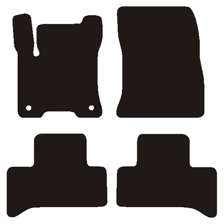 Tapis de voiture Mercedes EQA (H243) 2021- Velours