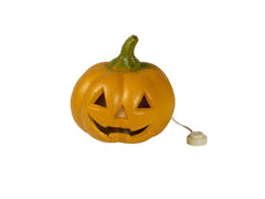 Citrouille Halloween avec LED 12cm