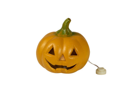 Citrouille Halloween avec LED 12cm