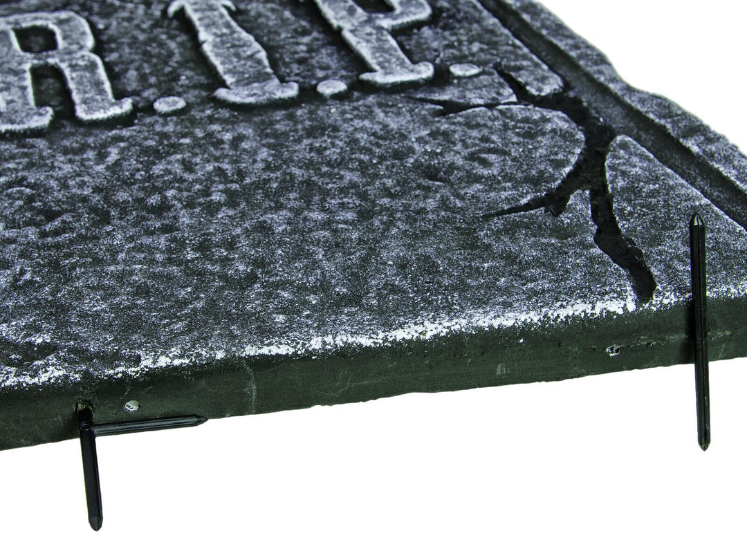 Set de pierres tombales d'Halloween, 3 pièces, gris