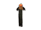 Halloween-figur græskarhoved, hængende, animeret, 115 cm