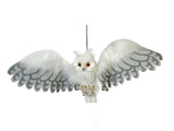 Chouette des neiges Halloween, animée, envergure de 75 cm