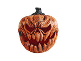 Halloween-græskar med monsteransigt, orange, 25 cm