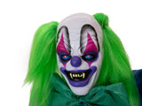 Halloween-figur klovnen Charly, animeret, 162 cm