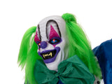 Halloween-figur klovnen Charly, animeret, 162 cm