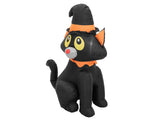 Figurine gonflable d’Halloween, chat, 125 cm