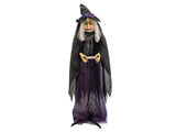 Halloween-figur heksen Marie, animeret, 180 cm