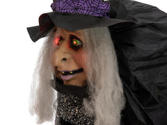 Halloween-figur heksen Marie, animeret, 180 cm