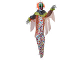 Halloween-figur klovnen Curby, animeret, 155 cm