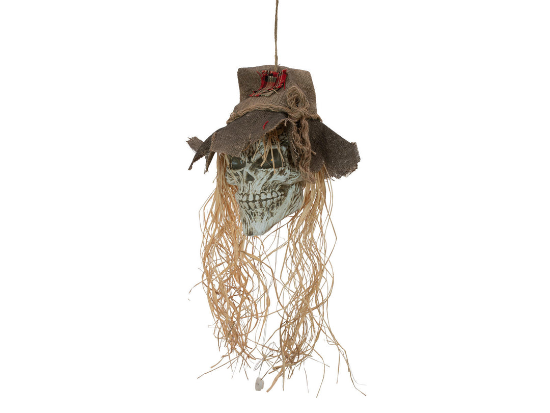 Halloween fugleskræmsel med kranie, 70 cm