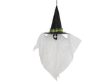 Halloween-figur svævende spøgelse, animeret, 110 cm