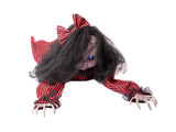 Halloween-figur kravlende Mathilda, animeret, 110 cm