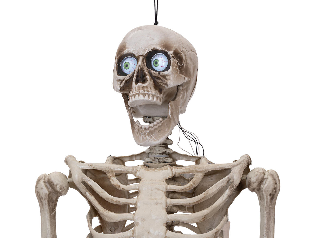 Halloween-figur skelet, formbart, animeret, 160 cm