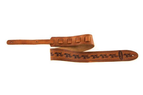 Sangle de guitare en cuir Ovation Premium, Leaf, Wet Sand