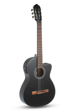 Guitare classique électro-acoustique GEWA Student Cedar - électro-acoustique noire