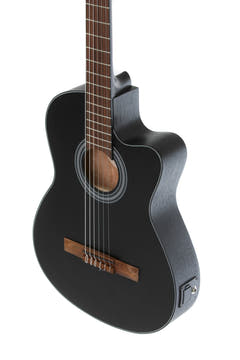 Guitare classique électro-acoustique GEWA Student Cedar - électro-acoustique noire