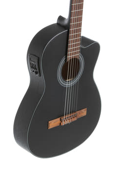 Guitare classique électro-acoustique GEWA Student Cedar - électro-acoustique noire