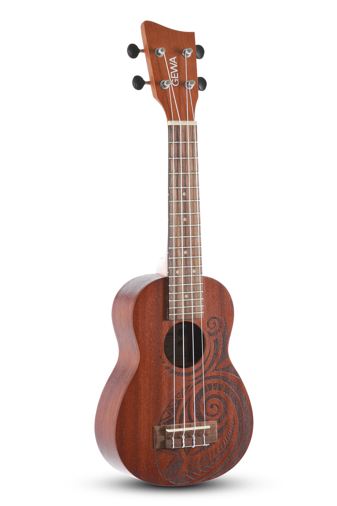 GEWA Ukulélé soprano Manoa Tattoo - Soprano (Maori Design)