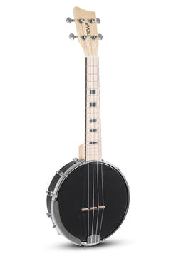 GEWA Banjo Ukulélés Manoa - Concert Banjo-Ukulélés (Black)