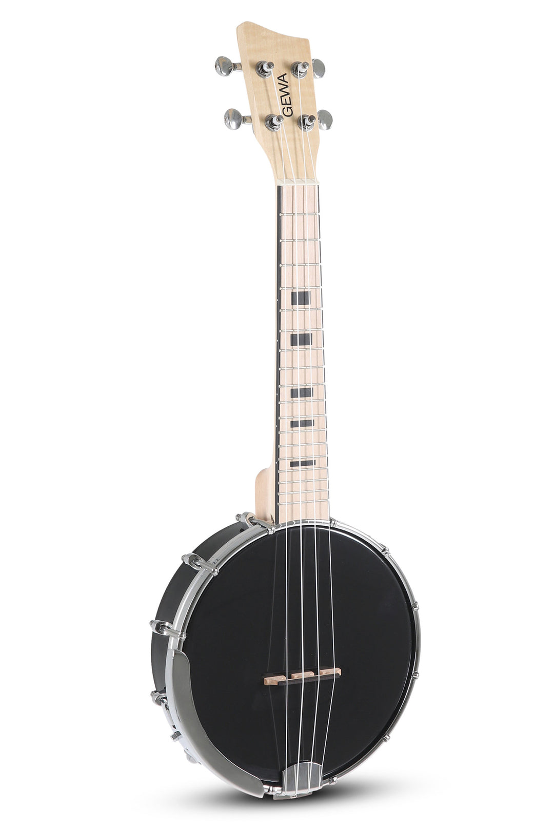 GEWA Banjo Ukulélés Manoa - Concert Banjo-Ukulélés (Black)