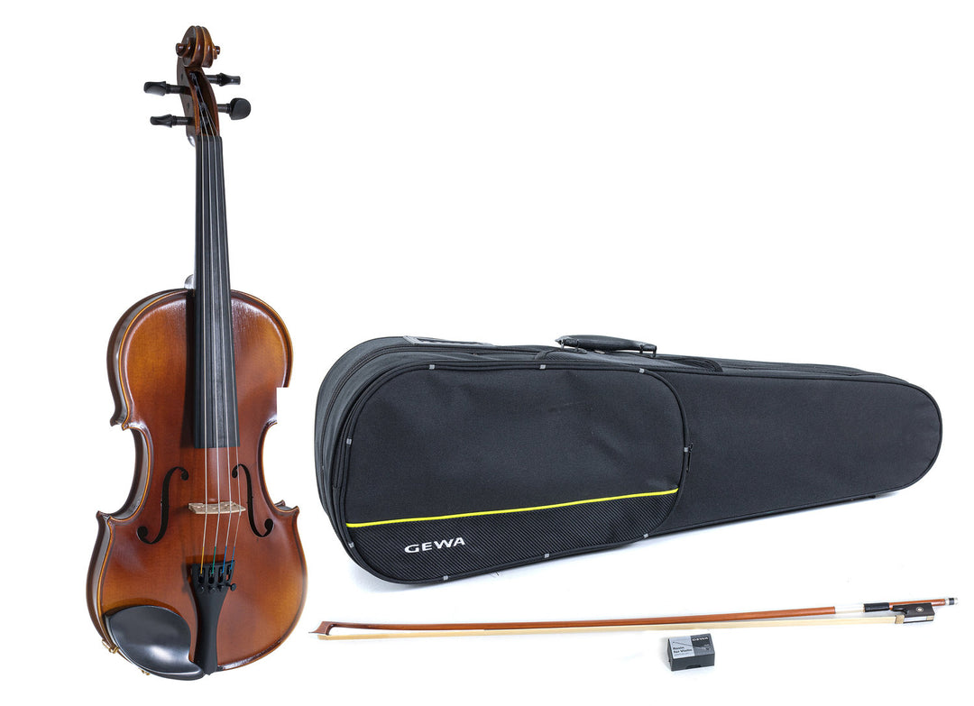 GEWA Violons Allegro - 1/4 (Prêt à jouer, étui moulé, archet en Massaranduba et cordes Larsen Aurora inclus, sécurisé pour le transport)
