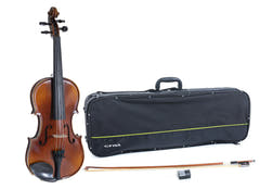 GEWA Violons Allegro - 4/4 (Prêt à jouer, étui de violon, archet en Massaranduba, cordes Larsen Aurora inclus, sécurisé pour le transport)