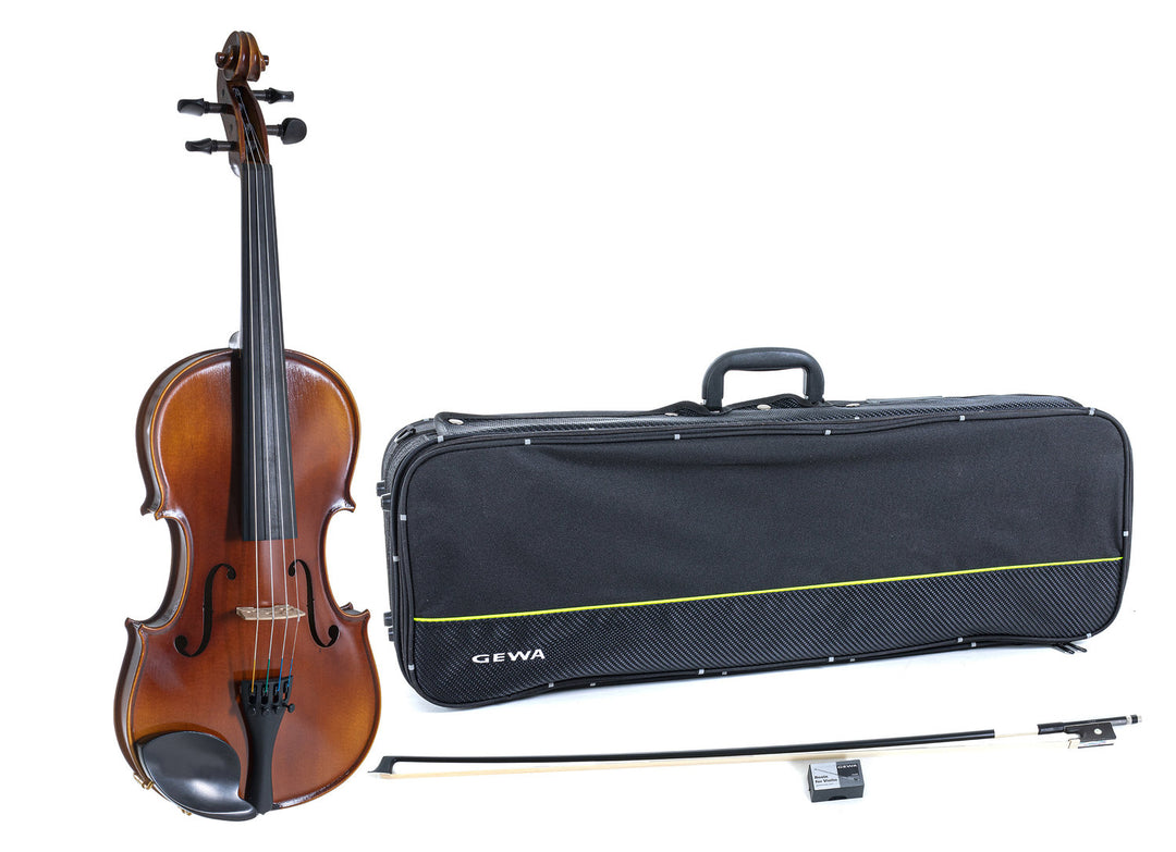 GEWA Violons Allegro - 4/4 (Prêt à jouer, étui pour violon, archet en carbone, cordes Larsen Aurora, sécurisé pour le transport inclus)
