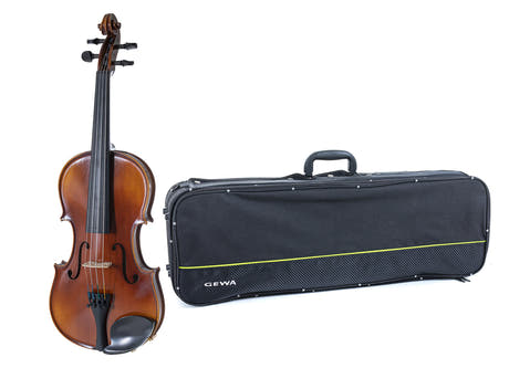 GEWA Violons Allegro - 4/4 gaucher (Prêt à jouer incl. étui de violon, sans archet, avec cordes Larsen Aurora)