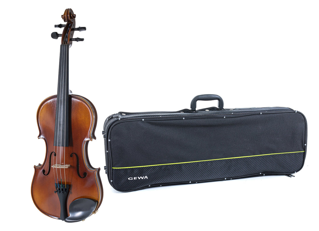 GEWA Violons Allegro - 4/4 gaucher (Prêt à jouer incl. étui de violon, sans archet, avec cordes Larsen Aurora)