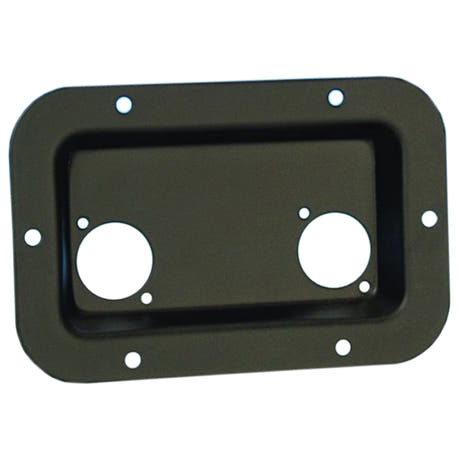 Adam Hall 8708 BLK Écuelle Encastrée pour 2 Connecteurs Type-D