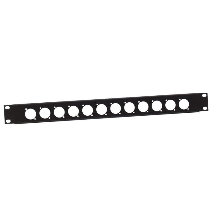 Adam Hall 872213 Panneau Rack en U 1 Unité pour 12 Châssis D-Type