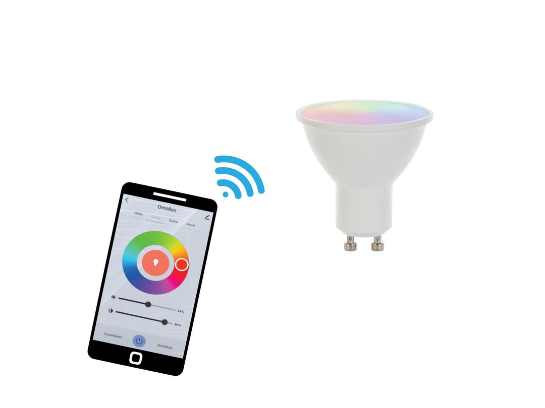 Set EUROLITE PAR-16 Spot bk + LED GU10 RGB/WW/CW WiFi