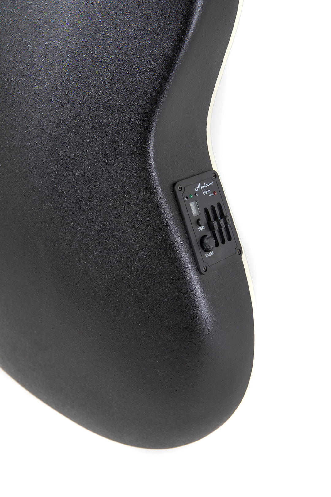 Applause E-Acoustic Guitar AB28 Super Shallow Bowl Cutaway - Black Satin (AB28-5S)