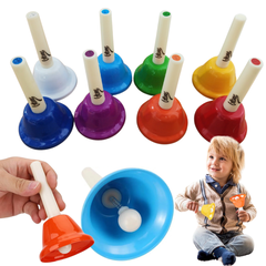 V-Tone RR8 cloches à main – 8 cloches diatoniques colorées avec poignées pour enfants