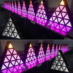 LIGHT4ME TRIANGIS LED effet lumineux 64x2W RGBA axe