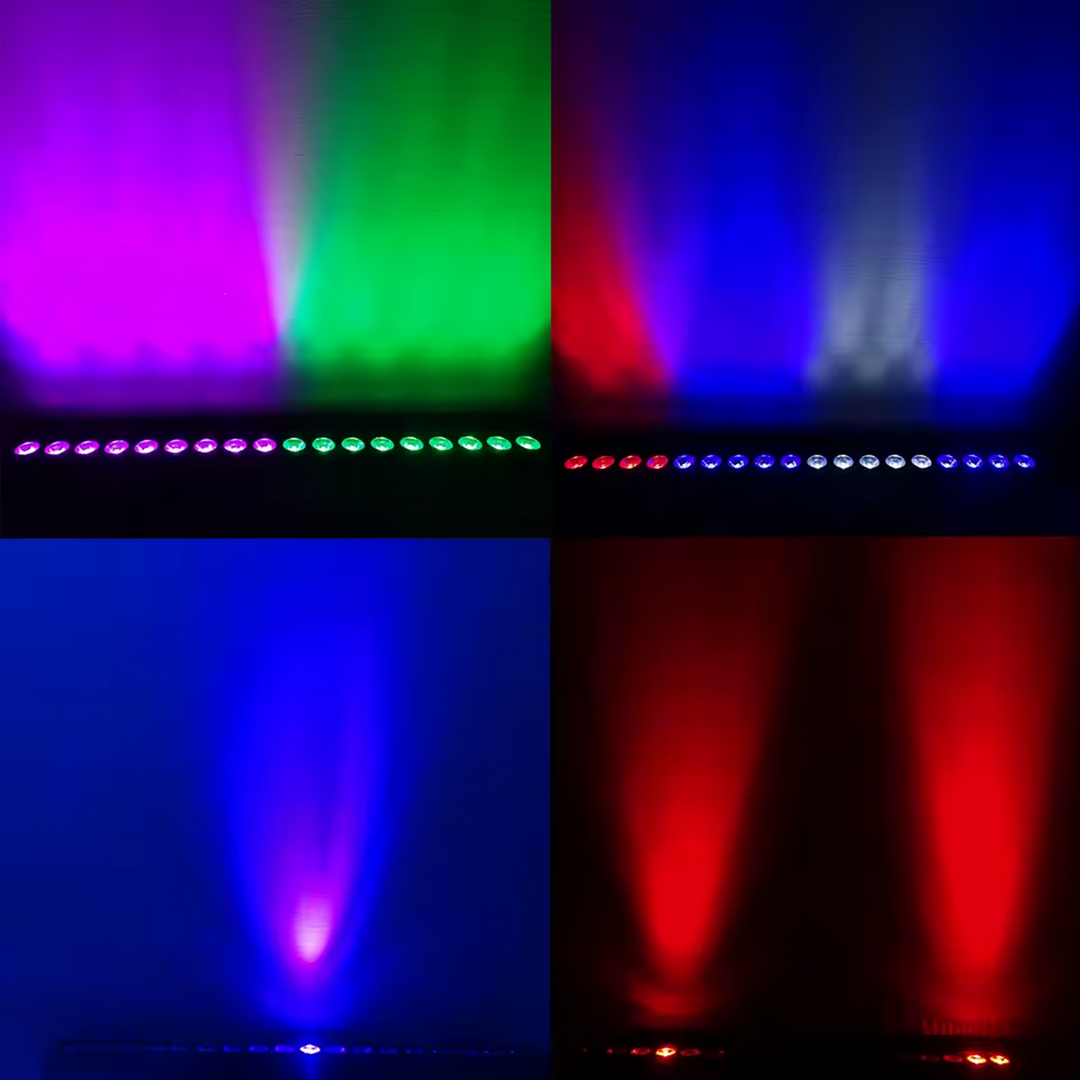 Barre d’éclairage LED Evolights Pixel Bar 18x10W RGBW
