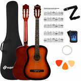 SUPRIMO CGS3 SB pack de guitare classique 4/4, sunburst