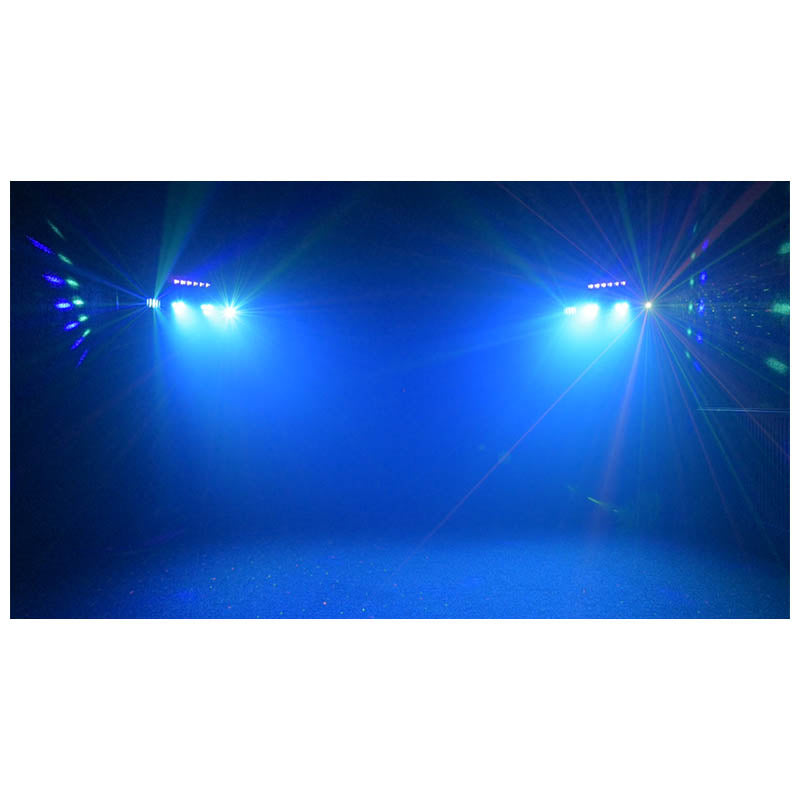 LIGHT4ME T-BAR LASER STROBE LED PAR DERBY UV IR multi-effets