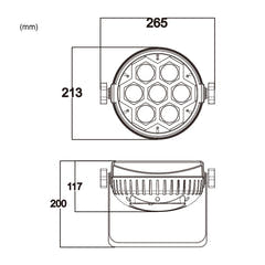 Light4Me FRAME PAR 7x12 effet lumineux LED RGBW