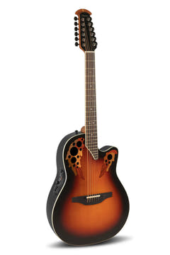 Ovation Guitares E-Acoustic Standard Elite Deep Contour Cutaway 12-string - New England Burst (2758AX-NEB-G)