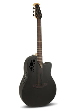 Ovation Guitare électro-acoustique Elite TX Deep Contour Cutaway - Black Textured (2078TX-5-G)