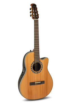 Ovation E-Acoustic guitares classiques Classic Nylon Legend Mid Cutaway - Natural (1773AX-4-G)