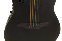 Ovation E-Acoustic Guitares Elite TX Deep Contour Cutaway 12 cordes - Black Textured (2058TX-5-G)