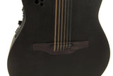 Ovation E-Acoustic Guitar Elite TX Deep Contour Cutaway 12-string - Black Textured (2058TX-5-G)